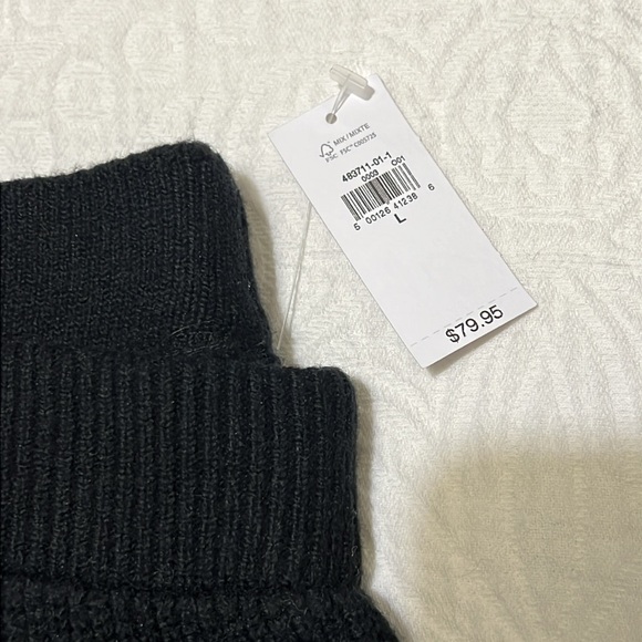 GAP CashSoft Shaker-Stitch Sweater Pants black size large - Picture 8 of 11